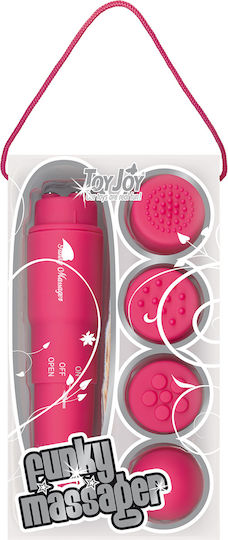 ToyJoy Funky Massager Clitoral Vibrator Вибратор Масаж 10см светло розово
