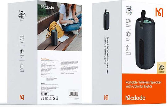 Mcdodo Ηχείο Bluetooth με Διάρκεια Μπαταρίας έως 10 ώρες Μαύρο BS-1410