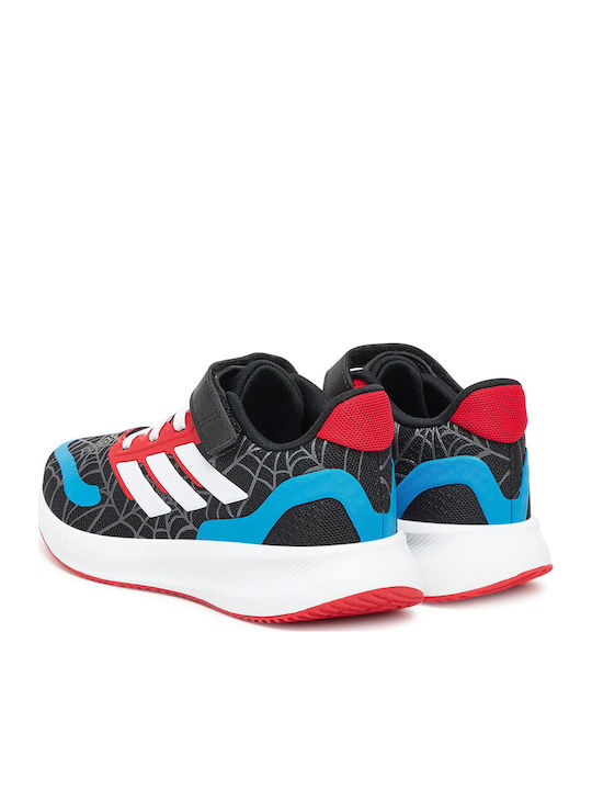 Runfalcon Spider Man Αθλητικά Παιδικά Παπούτσια Running με Σκρατς Μαύρα
