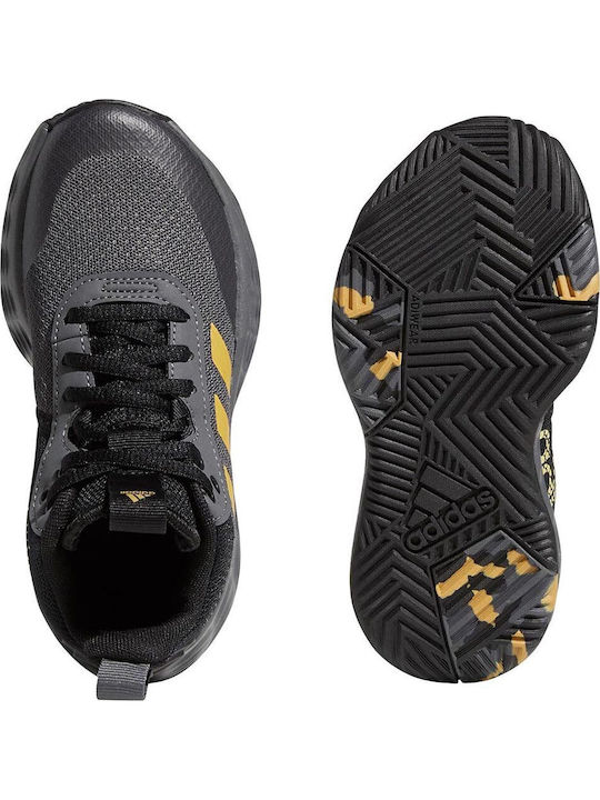 Ownthegame OwnTheGame 2.0 K Kids Sports Shoes Basketball with Laces Grey Five / Matte Gold / Core Black