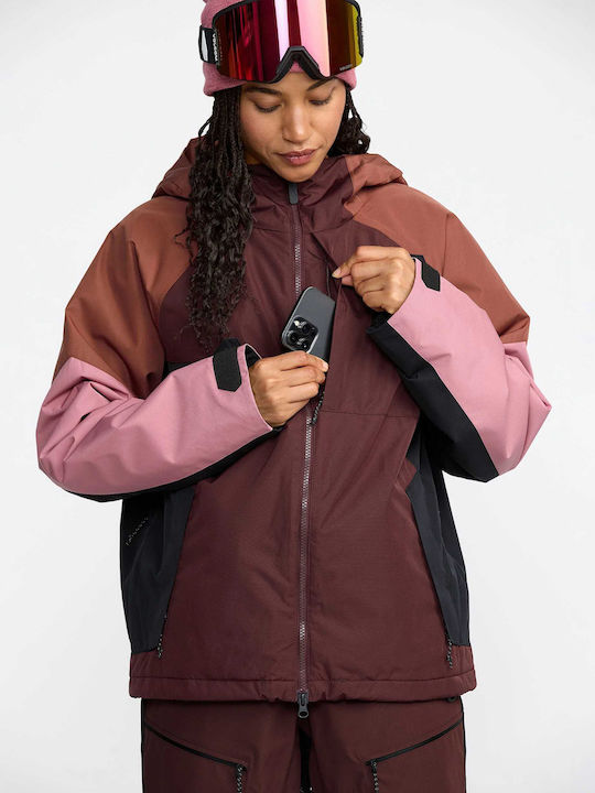 Volcom Agate H0452608-OXB Γυναικείο Μπουφάν για Σκι & Snowboard Πολύχρωμο