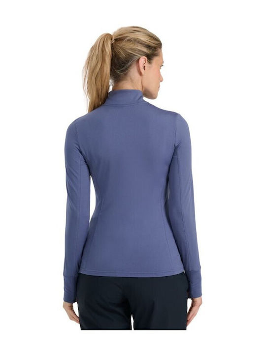 4F F098 Bluza termica pentru femei cu maneci scurte Compresie Albastru