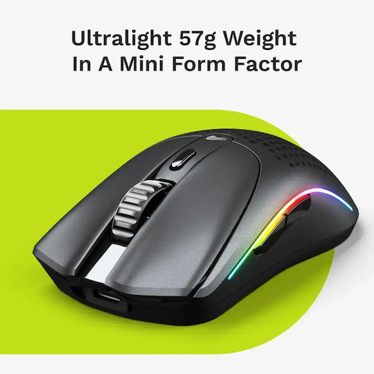 Glorious O2 Mini Ασύρματο Gaming Ποντίκι Μαύρο