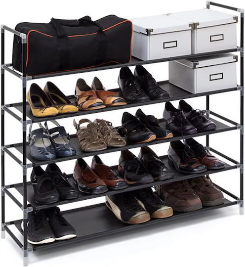 Fabric Shoe Organizer Gray 90.5x29.5x87cm