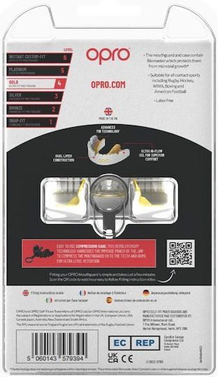 Μασέλα Opro Gold Σιδεράκια White Gold
