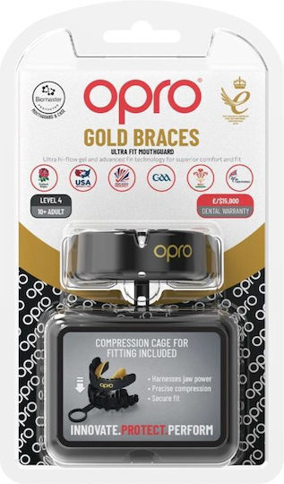 Μασέλα Opro Gold Σιδεράκια Black Gold