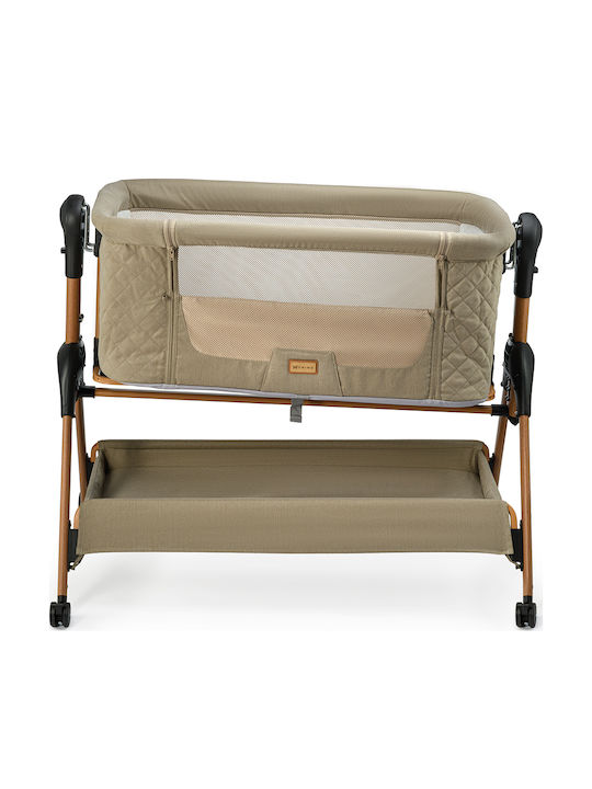 ONINO Cradle-Park with Mattress and Wheels Brown