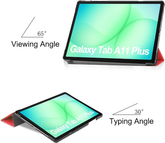 Flip Cover Rezistentă Roșa (Samsung Galaxy Tab A11 Plus, A9 Plus)