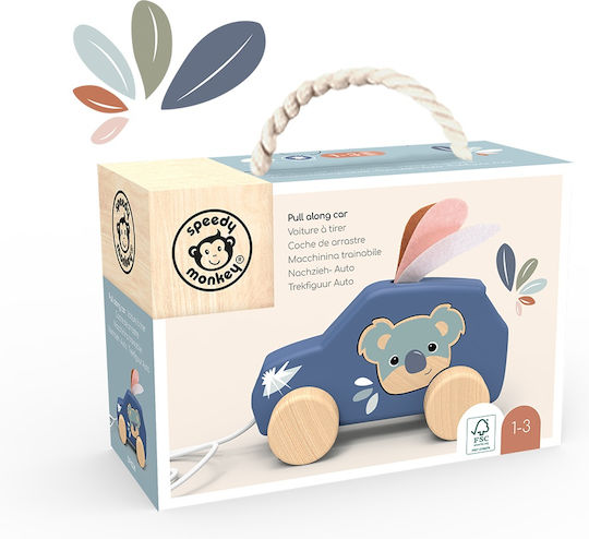Speedy Monkey Ziehspielzeug aus Holz