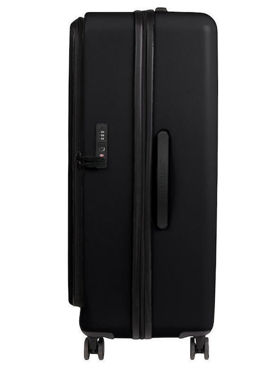 CAT Nexus Large Hard Black Suitcase With 4 Wheels Height 81cm