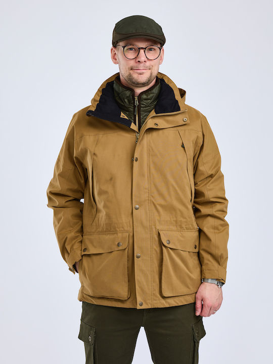 Pinewood Nydala Jagdjacke Vlies Braun