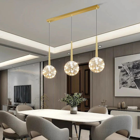 Lightplanet Lustră Transparent LED cu Alb Natural Lumină