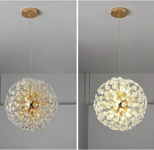 Lightplanet Κρεμαστό Φωτιστικό Χρυσό 36x36εκ.