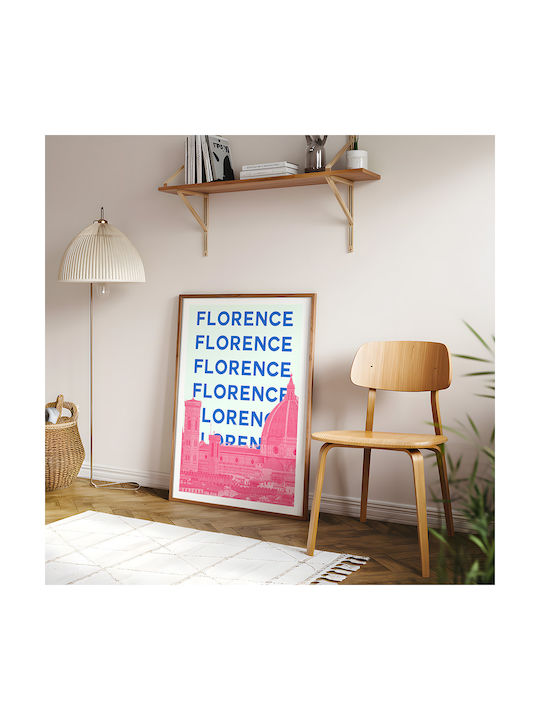 Poster Florence Pop Art Pst25515 21cm X 30cm White Frame Pvc