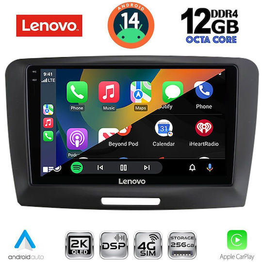 Lenovo Car Audio System for BMW X1 / X3 / X4 Skoda Superb 2008-2015 (Bluetooth/USB/WiFi/GPS/Apple-Carplay/Android-Auto) with Touch Screen 9"