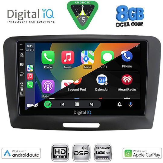 Digital IQ Ηχοσύστημα Αυτοκινήτου για Skoda Superb 2008-2015 (Bluetooth/USB/WiFi/GPS/Apple-Carplay/Android-Auto) με Οθόνη Αφής 9"