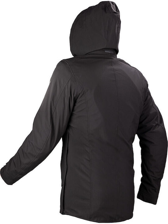 Nordcode Metropolis Evo Oversize Χειμερινό Ανδρικό Μπουφάν Μηχανής Softshell Αδιάβροχο Μαύρο
