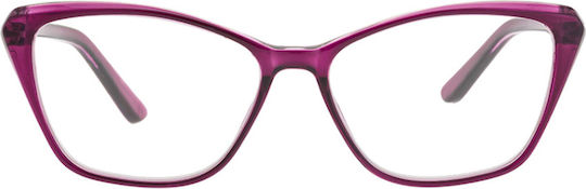 Brilo Women's Reading Glasses +3.00 in Purple color BR118PURPLE3.00