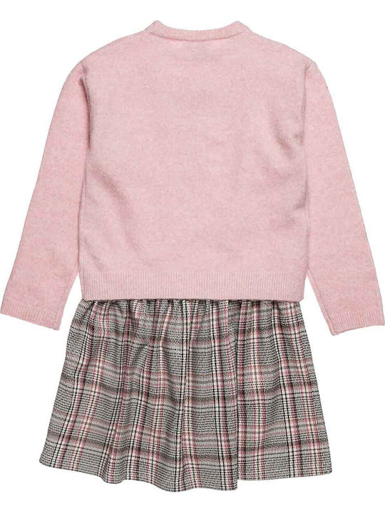 Mädchenkleid Langärmelig Geprüft Rosa
