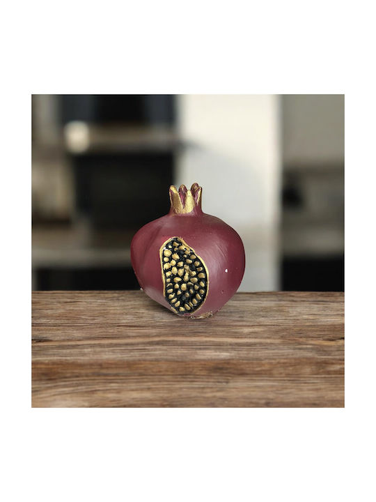 Lucky Charm Pomegranate Burgundy Ceramic 1pcs
