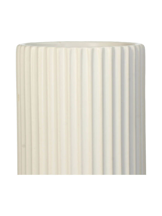 Selected by Pragmatic Vază Decorativă Ceramică Alb 16x16x22cm 1buc