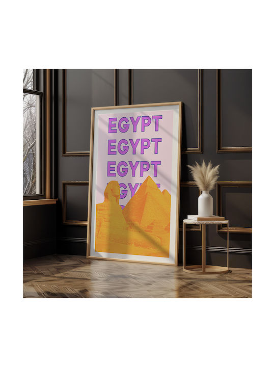 Poster Egypt Pop Art Pst25518 60cm X 90cm Μαύρη Ξύλινη Κορνίζα