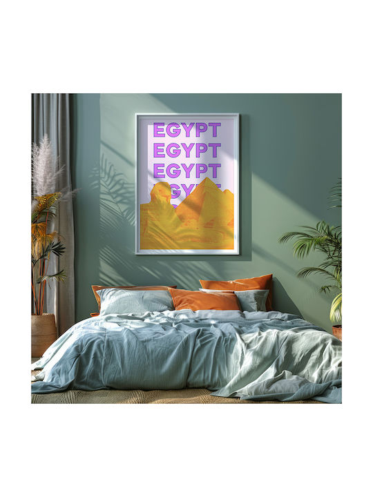 Poster Egypt Pop Art Pst25518 60cm X 90cm Μαύρη Ξύλινη Κορνίζα