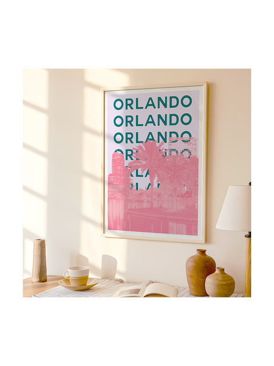 Poster Orlando Pop Art Pst25512 21cm X 30cm White Frame Pvc