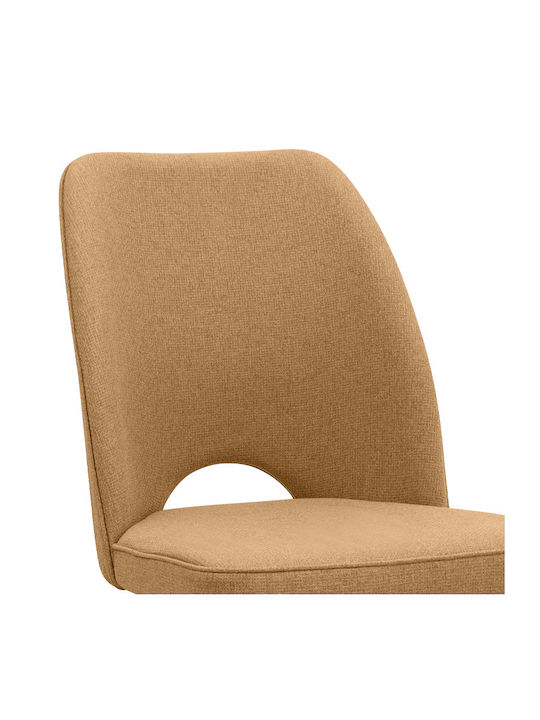 Christy Dining Room Fabric Chair Mustard - Black 47x59x90cm