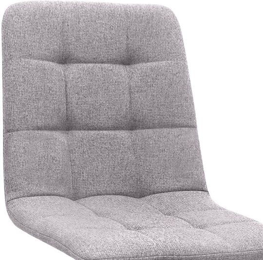 Bianca Dining Room Fabric Chair Beige - Black 43x56x84cm