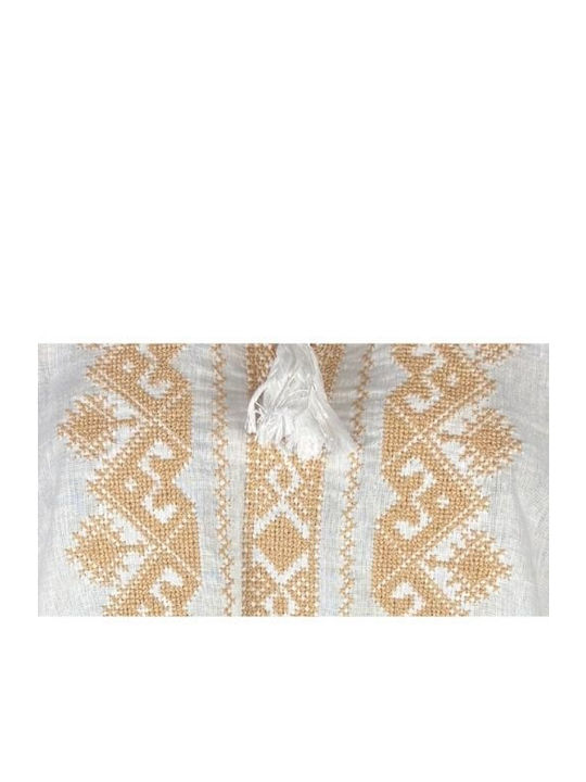 Kids' Tunic Long Sleeve White, Beige