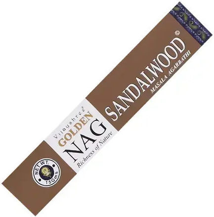 Aρωματικά Στικ Golden Nag Sandalwood Vijayshree Masala Agarbathi 15g