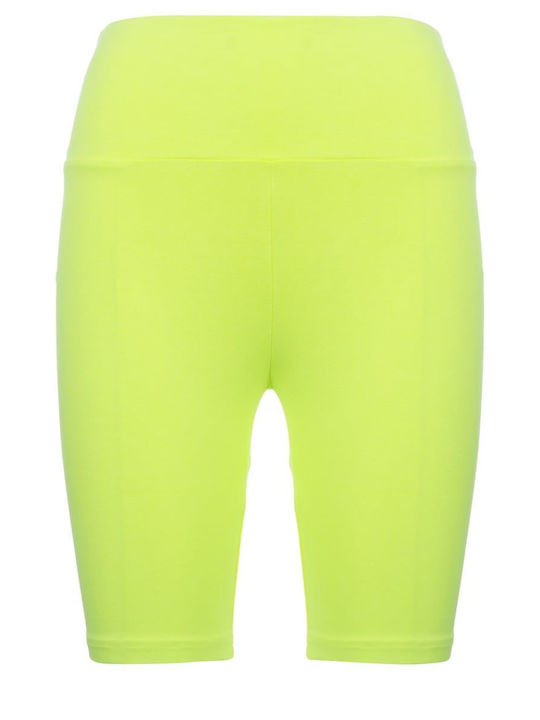 Schulung Frauen Fahrrad Leggings Hochgeschnitten Gelb
