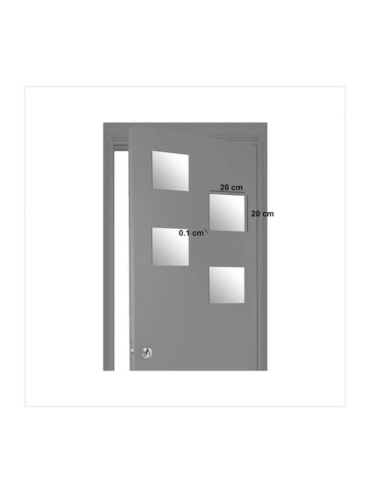 5Five Square Bathroom Mirror made of Metal 20x20cm