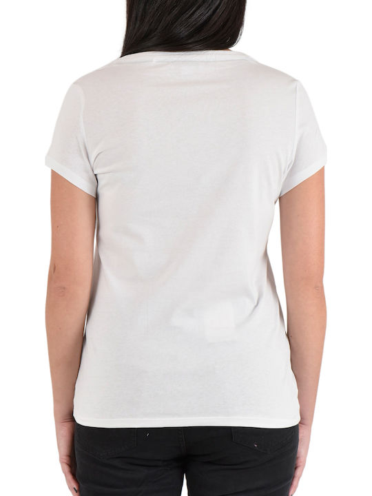 'lucy' Women's Polo Blouse White