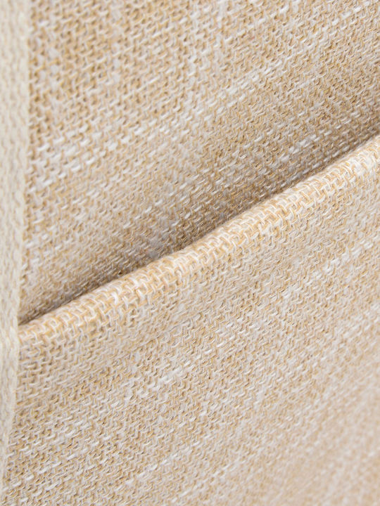 5Five Fabric Collapsible Laundry Basket 70lt with Cap 42x34.5x55cm Beige