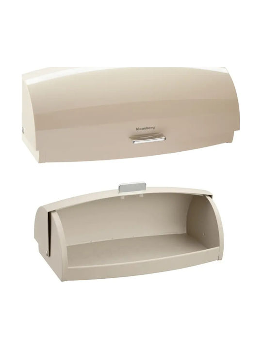 Klausberg Bread Box with Lid Inox Gray 45x28.5x17cm