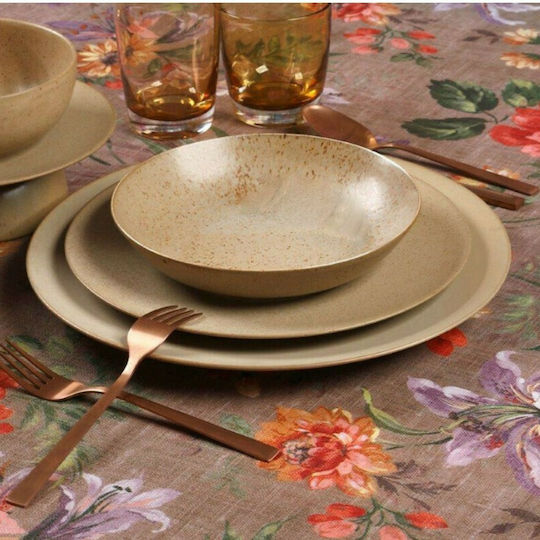 Cryspo Trio Sandy Beige Porcelain Dinnerware Set 47.500.40 20pcs