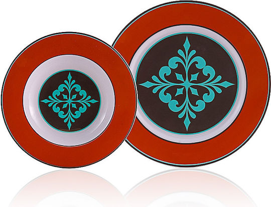 Bohemia Tiles Multicolour Porcelain Dinnerware Set 20pcs