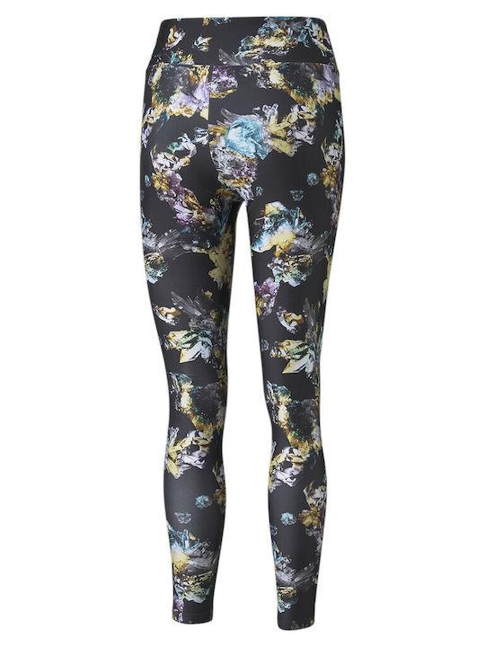 Crystal Galaxy Women's Long Training Legging High Waisted Black