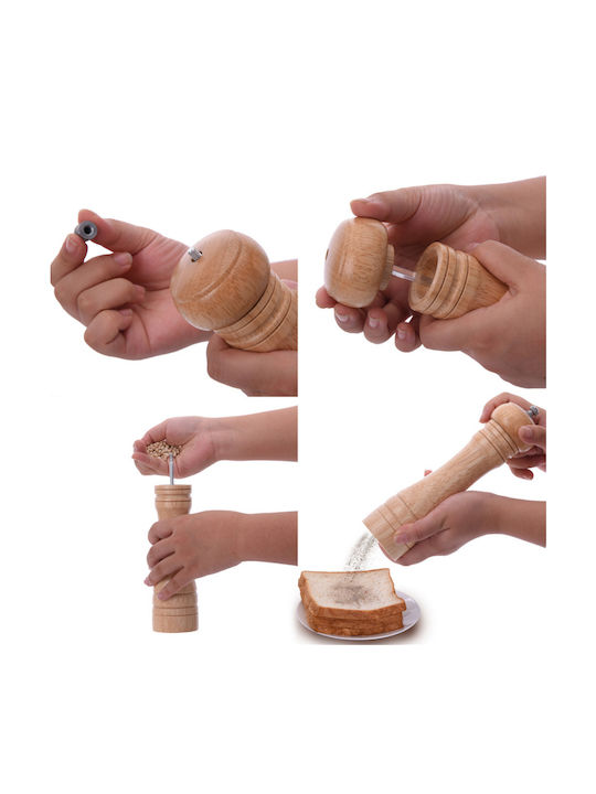 Marva Manual Wooden Pepper Mill 14.5cm Brown