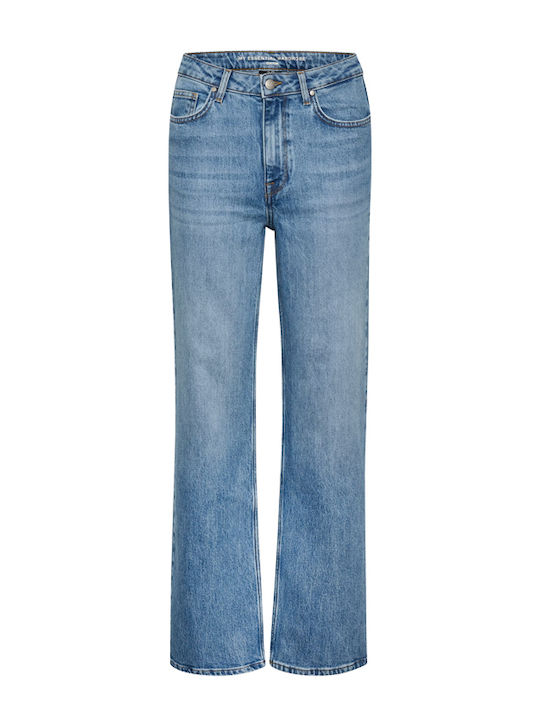 High Rise Women's Jean Pants in Wide Leg Style