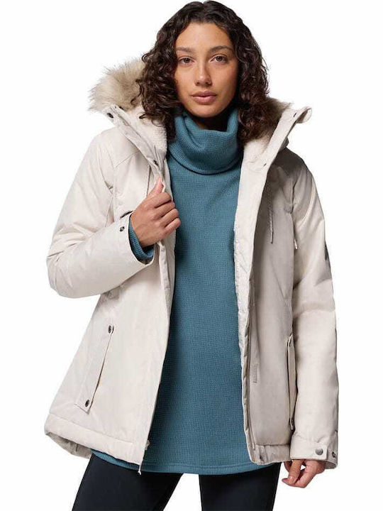 Mountain Iii Insulated Women's Long Lifestyle Jacket Waterproof for Winter Gray