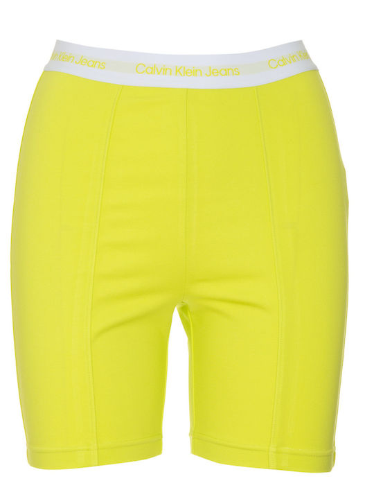 Women's Bike Training Legging High Waisted Lemon Lime