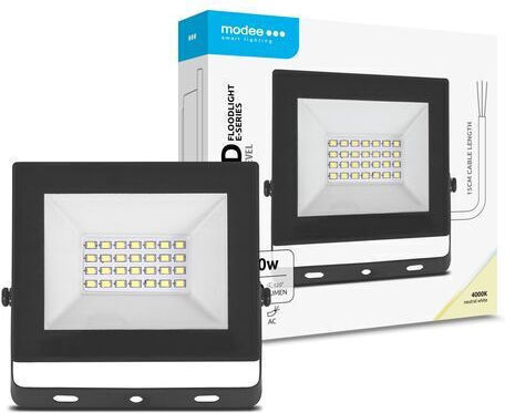 Modee Lighting Waterproof LED Floodlight 20W Natural White 4000K IP65