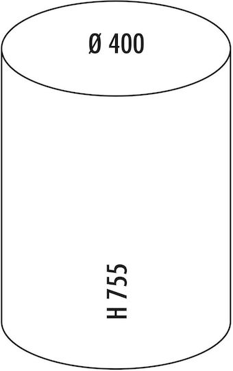 Wesco Coș de Gunoi Plastic Bej 50lt 1buc