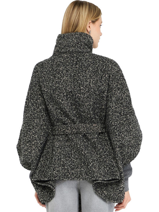 Women's Poncho Black