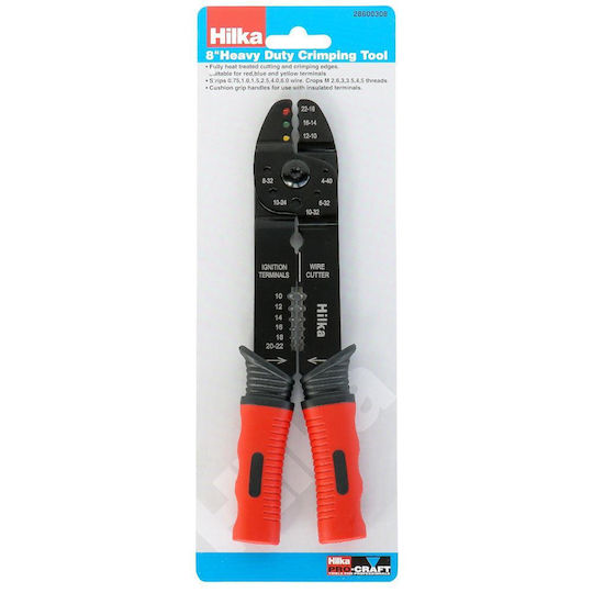 Hilka Πρέσα Ακροδεκτών Διατομής 0.5 - 6mm² με Απογυμνωτή