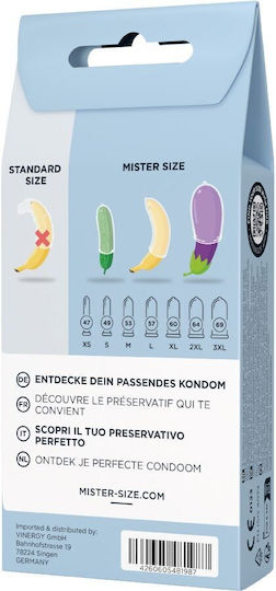 Mister Size Condoms 1pc 60mm for Large Sizes Natural Vegan