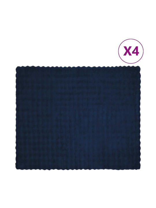 vidaXL Pelzige Decke Übergröße 220x240cm Meeresblau
